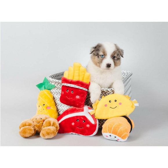 Zippy Paws NomNomz Fries Plush Squeaker Toy For Dog