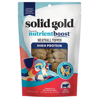 Solid Gold Beef Meatball in Gravy High Protein Meal Topper for Dogs