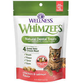 Whimzees by Wellness Natural Chicken & Salmon Dental Cat Treats