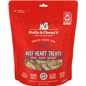 Stella & Chewy's Free-Dried Beef Hearts Dog Treats (3 oz)