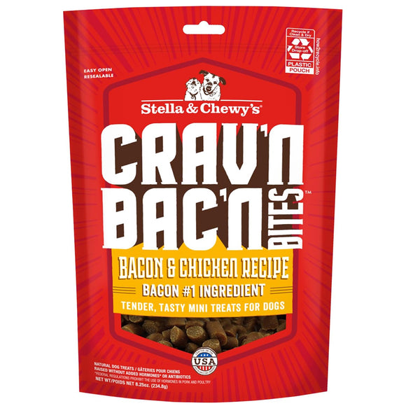Stella & Chewy's Crav'n Bac'n Bites Bacon & Chicken Recipe Dog Treats (8.25 oz)