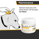 Absorbine Silver Honey Rapid Ear Care Vet Strength Pet Wipes (50 ct)
