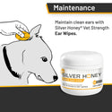 Absorbine Silver Honey Rapid Ear Care Vet Strength Pet Wipes (50 ct)