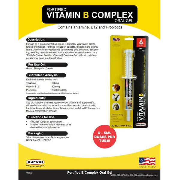 fortified vitamin b complex oral gel