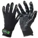 HandsOn Bathing & Grooming Gloves - Black (Small)