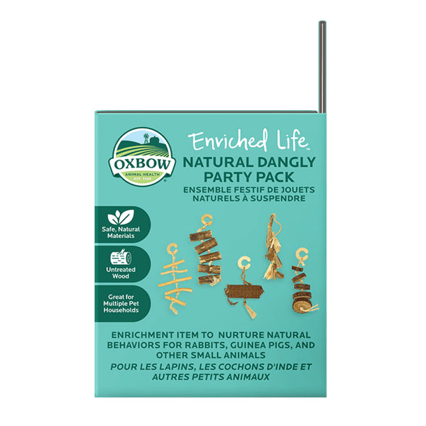 Oxbow Enriched Life Natural Dangly Party Pack Small Pet Toy