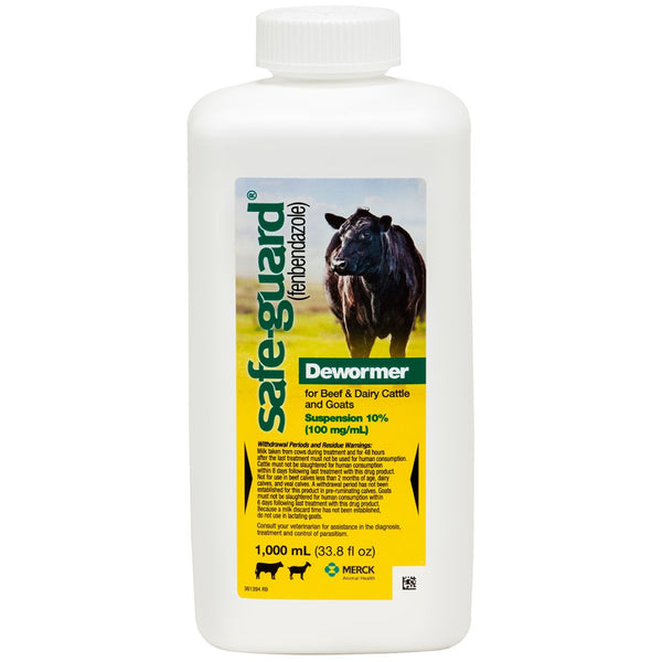 Safe-Guard Dewormer Suspension for Beef & Dairy Cattle