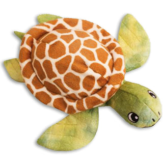 Snugarooz Shelldon the Turtle Green Dog Crinkle & Squeak Toy (10")