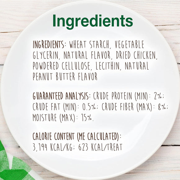 Nylabone Healthy Edibles Natural Long Lasting Peanut Butter Flavor Dog Chew Treats- X-Large/Souper (1 ct)