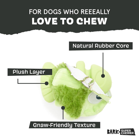 BARK Drop The Bass Rip & Reveal Fetch Tough Treat Dispensing Dog Chew Toy