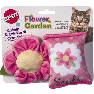 Spot Flower Garden Crinkly Catnip Cat Toys (2 pack)
