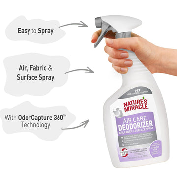 Nature's Miracle Air Care Deodorizer Spray- Lavender Vanilla Scent (24 oz)