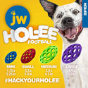 JW Pet Hol-ee Football Toy For Dogs - Assorted Colors