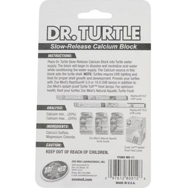 Zoo Med Dr. Turtle Slow Release Calcium Block Turtle Supplement