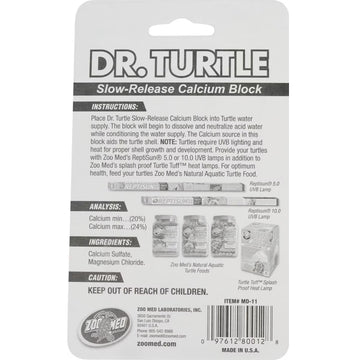 Zoo Med Dr. Turtle Slow Release Calcium Block Turtle Supplement