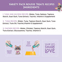 Love Nala Mousse Lickable Treats For Cats -Variety Pack (0.5 oz tube x 24)