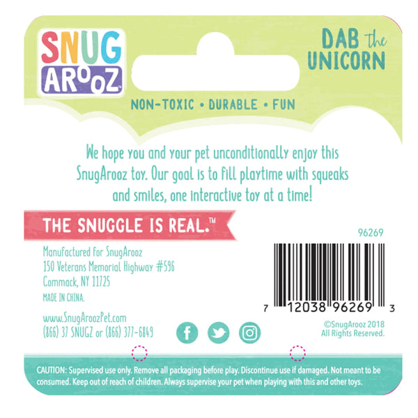 Snugarooz Dab the Unicorn Dog Plush Toy (12")