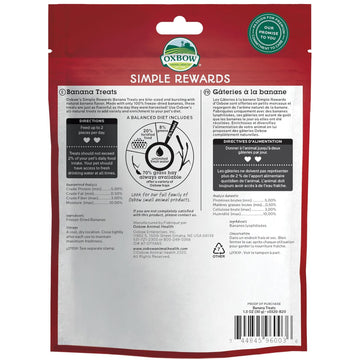 Oxbow Simple Rewards Freeze Dried Banana Small Animal Treats (1 oz)
