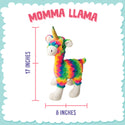 Snugarooz Mamma Llama Rainbow Plush Dog Toy- (15")