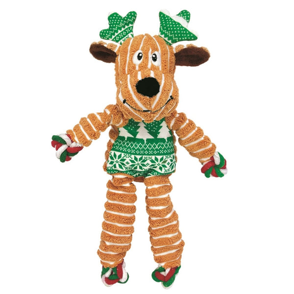 KONG Holiday Floppy Knots Reindeer Toy For Dogs