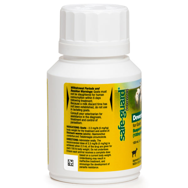 Safe-Guard Dewormer Suspension for Goats (125ml)