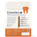 Groovies Original Chicken Flavor Dental Chews for Medium Dogs