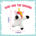 Snugarooz Baby Dab the Unicorn Trendy Plush Dog Toy (6.5")