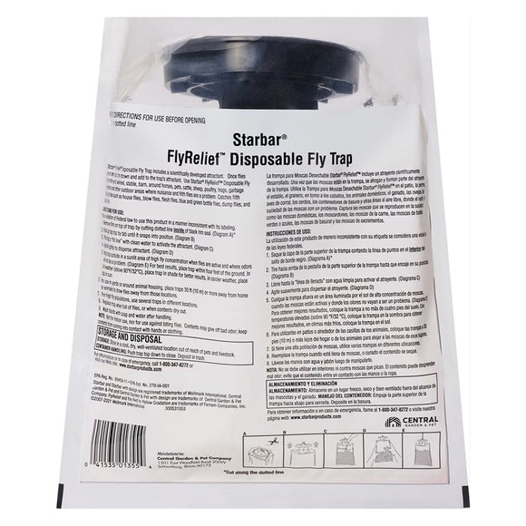 Starbar Fly Relief Disposable Fly Trap