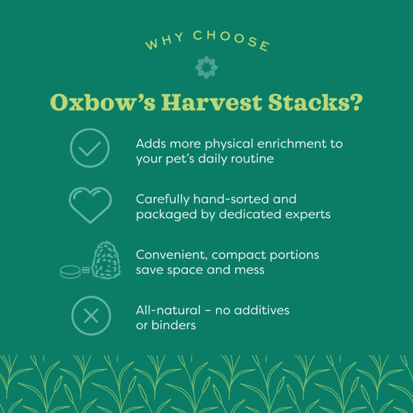Oxbow Animal Health Harvest Stacks Western Timothy With Chamomile (35 oz)