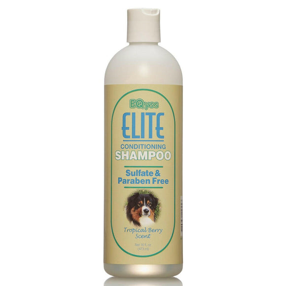 EQyss Grooming Products Elite Conditioning Shampoo Tropical Berry Scent For Pets (16 oz)