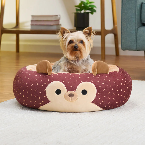 Squishmallows Plush Bolster Pet Bed -Hans the Hedgehog