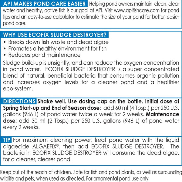 API Pond EcoFix Sludge Destroyer (16 fl oz)