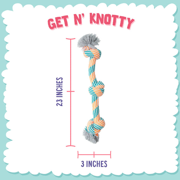 Snugarooz Get N Knotty Rope Dog Toy (22")