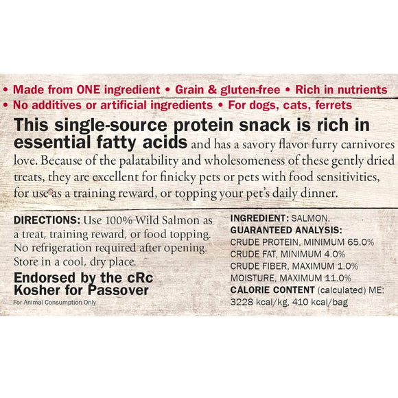 Evanger's Nothing but Natural Gently Air Dried Wild Salmon Dog & Cat Treats (3.5 oz)