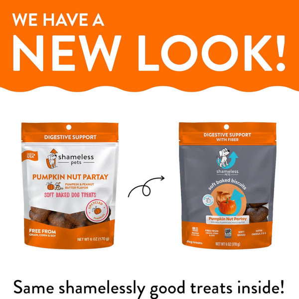 Shameless Pets Pumpkin Nut Partay Soft Baked Treats For Dog (6 oz)