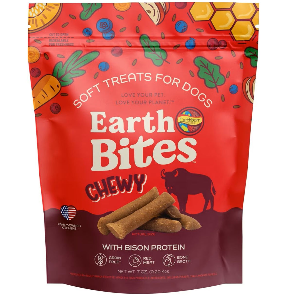 Earthborn Holistic EarthBites Bison Soft & Chewy Dog Treats (7 oz)