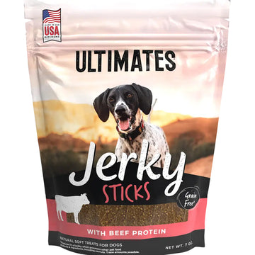Ultimates Beef Protein Jerky Sticks Dog Treats (7 oz)