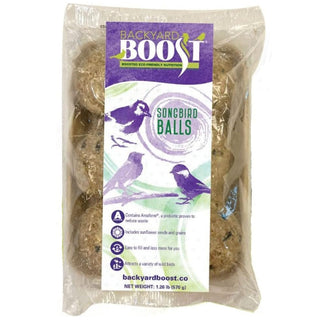 Backyard Boost Songbird Balls Enhanced Prebiotic Bird Treats (6 balls)