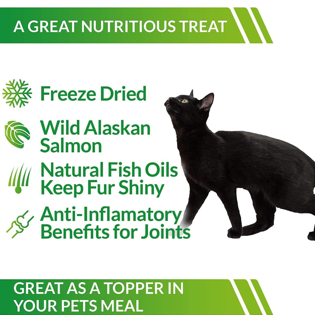 Cat-Man-Doo Life Essentials Freeze-Dried Wild Alaskan Salmon Treats For Cats & Dogs