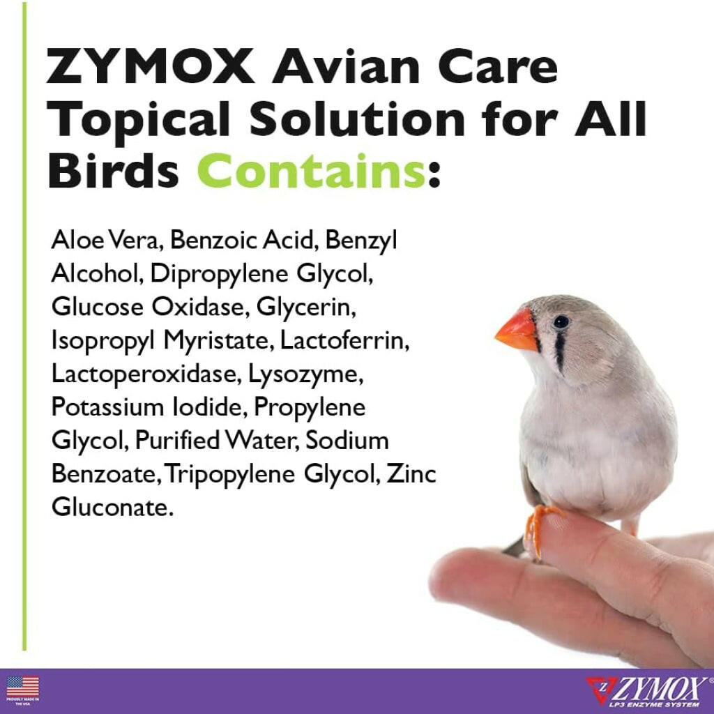 Zymox Avian Care Topical Spray w/o Hydrocortisone for Birds - Bottle (2 oz)