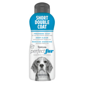 TropiClean PerfectFur Short Double Coat Shampoo for Dogs (16 oz)