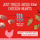 Stella & Chewy's Free-Dried Chicken Hearts Dog Treats