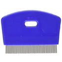 KVP Cat Flea Comb Stainless Steel Teeth with Plastic Handle -Blue