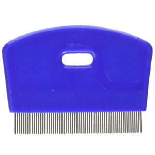 KVP Cat Flea Comb Stainless Steel Teeth with Plastic Handle -Blue