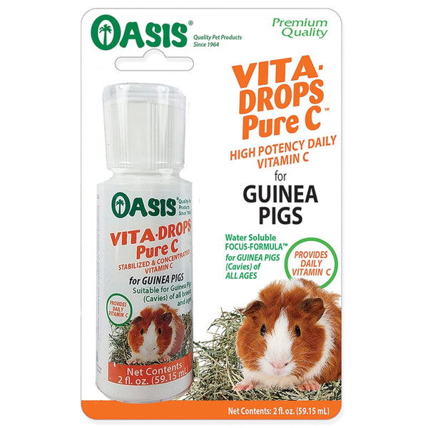 Oasis Vita-Drops Pure Vitamin C for Guinea Pigs (2 oz)