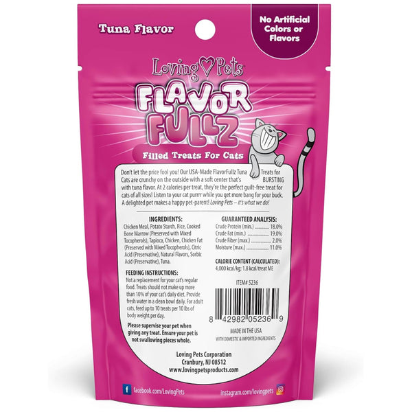 Loving Pets Flavorfullz Filled Tuna Flavor Treats For Cats (3 oz)