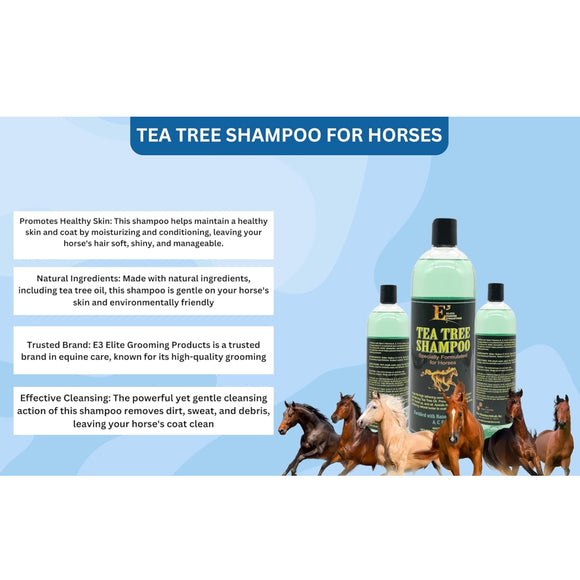 E3 Tea Tree Shampoo for Horses
