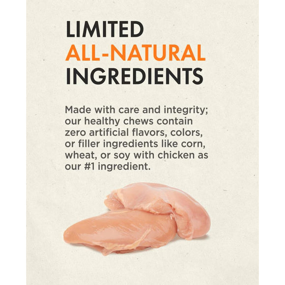 Canine Naturals Raw-Hide Free Chicken Recipe Rolls Dog Treats