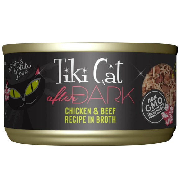 Tiki Cat After Dark Chicken & Beef Grain-Free Food For Cats (2.8 oz x 12 cans)