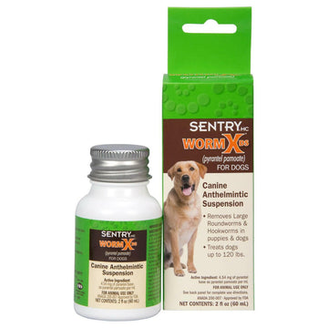 SENTRYHC WormX DS Canine Anthelmintic Suspension Liquid Wormer Dog (2oz)